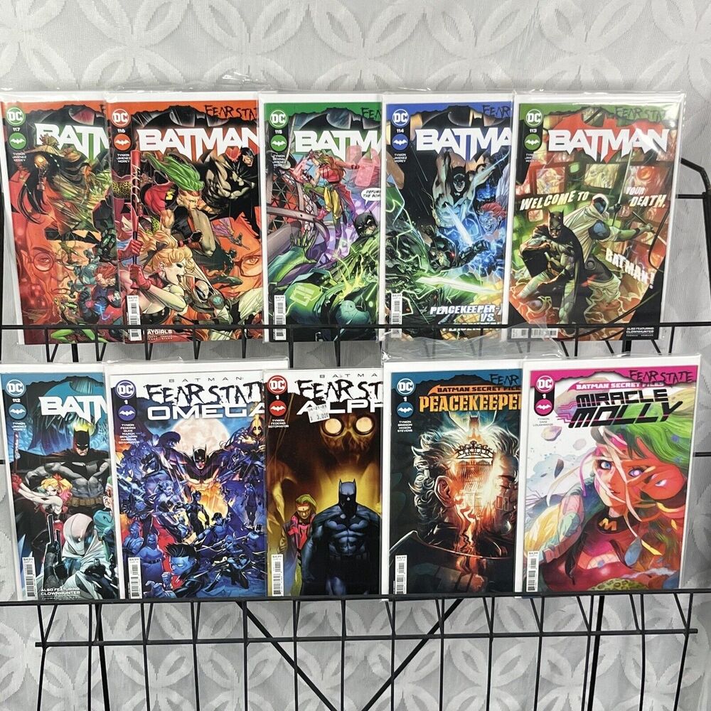 Batman 112-117 Fear‎ State Alpha & Omega, FS Miracle Molly, FS Peacekeeper Lot